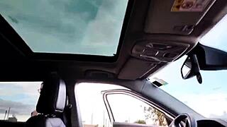 Stepmom Catches Me in Car and Squirts Anal Cum Outdoors Vagninho Luna Oliveira!