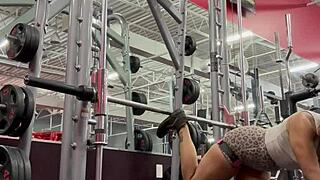 Bobbi Jo's Ebony Ass Pops Cherries in Workout