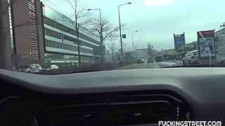 Charming Czech Streetside Blowjob for Empty Wallet