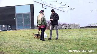 Charming Czech Streetside Blowjob for Empty Wallet