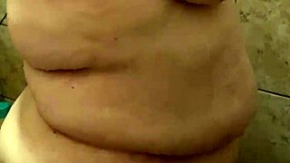 caught! curvy bbw wife showers fat ass tits