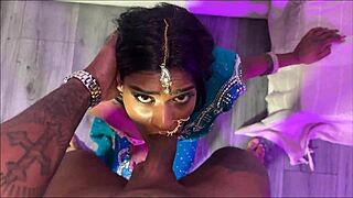 Desi girl stripped from saree for deep pussy fucking session