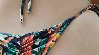 Redhead Fitness Babe Screams in First Public Outdoor Pounding