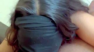 Hot Indian 18Yo Blindfolded Girlfriend Delivers Epic Blowjob On Huge Cock