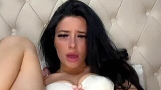 Horny British Exchange Student Girlfriend Squirts on Webcam!