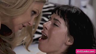 Does Busty Milf Julia Ann Lick And Finger Short Haired Teen Olive Glass?