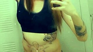 pretty shemale teases her throbbing little clitty