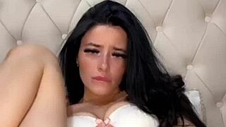Horny British Exchange Student Girlfriend Squirts on Webcam!
