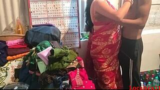 Indian Wife In SAREE Gets BENT OVER And FUCKED RAW By Husband At Home