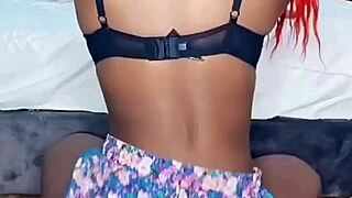 Swaying Ebony Big Ass Teases with Every Dance Move
