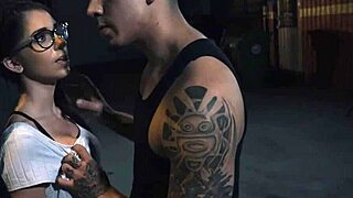 Petite Spex Teen Sucks Cock Wild And Rides It Outdoors!!