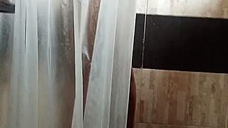 spying on my secret bathroom touch session
