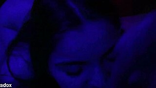 deep throat rimming balls licking cumshot on cute 18yo petite teen slave