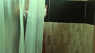 spying on my secret bathroom touch session