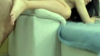 girl bends over for deepthroat then doggystyle cum in mouth