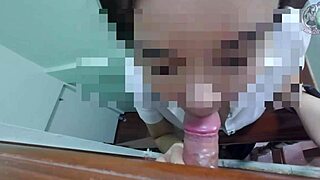 thai teen slut sucks your pov cock outdoors