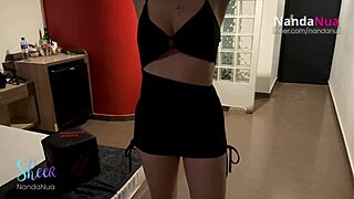 motel macho pounds wife's tight ass bareback cum drips to pussy condom slips off cuck watches glass