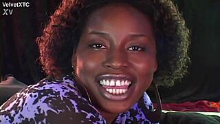 Big Tits Black Girl Interviews with Banana Tease