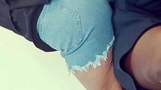 hey, check out licking this black girlfriend's shaved desi pussy in the dorm!