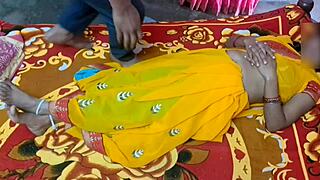 Father-in-Law Ravages Bhabhi's First Night with Creampie Floor Fuck!