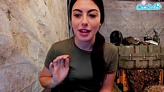 Hey sexy solider, finger that wet hairy pussy till you orgasm?