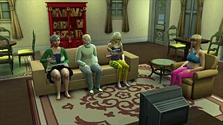 the sims dive into a wild group fuck frenzy with the wife