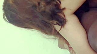hey, check out licking this black girlfriend's shaved desi pussy in the dorm!
