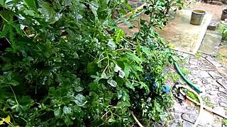 Village stepmom caught cheating by stepson gets fucked hard in farmhouse room