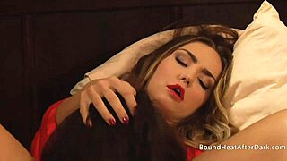 Merciless madame fingers and licks bound slave's pussy to submission