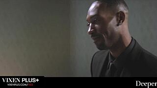 Naughty wife Ritchie tag-teamed deeper by husband and boyfriend doggystyle!