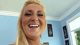 Nikki Blake leaks cum from her tight teen pussy after intense mother-in-law session