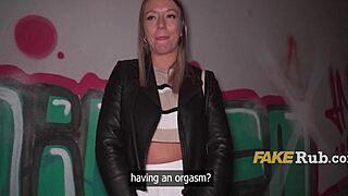 French milf caught public pussy rub paid for wild outdoor thrill fuck