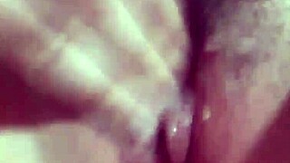 My curvy milf gently fingers her warm pussy for me