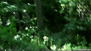 bitch stop! busty teen veronika fucked hard outdoors on street