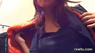 adorable czech teen teased stripped and pov fucked after supermarket