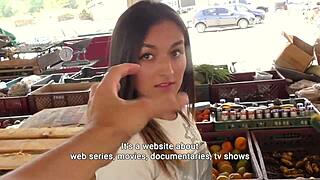 Brunette Latina Babe Nikki Litte's Bubble Butt Bounces in Christmas Outdoor Hardcore Fuck