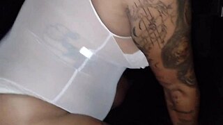 She Swings Wild, But Gave It Up To A Fan Behind Her Cuckold Hubby's Back