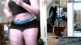 Thick Curvy Redhead Dawn Teases Big Natural Tits Ass Dirty Talk in Heels Miniskirt.