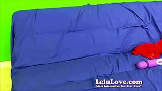 Green Screen BTS Webcam Masturbation Show with Lelu Love