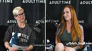 Raw Interview Turns Horny with Adorable Redhead Cougar Sophia Locke