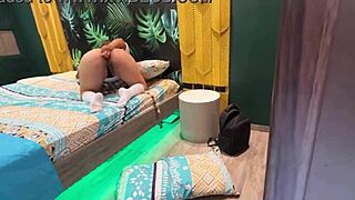 i spy on stepdaughter masturbating then ass fuck her tight hole
