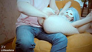 she spreads ass wide for hardcore anal fisting gaping and toy destruction