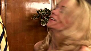 big tits blonde paige ashley deepthroats sucks fucks ass to mouth in black lingerie heels
