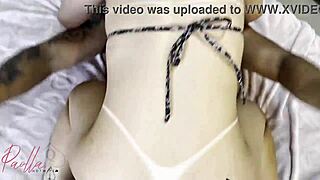 he bends her over in sao paulo apartment fucking her hard while hubby waits and views the city skyline