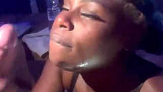 queenko slurps my sloppy deepthroat on her monster cock homemade