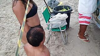 check out brazil's most famous tv duo zezinho teves and paty bumbum honeymooning on the beach