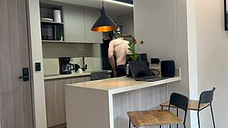 Stepsister back from college tempts stepbrother into bareback breeding creampie sex