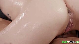 katie kush the sexy blonde teen masseuse fucks her client hard after nuru massage