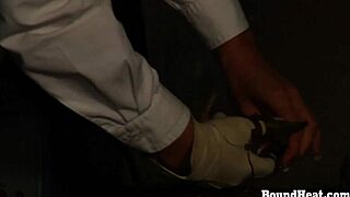 Innocent Submissive Slave Endures No Escape Electroshock Bondage Training from Dominant Mistress
