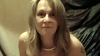 French Slave's Self-Bondage Striptease Session Bent Over Doggystyle Teasing Tits